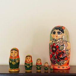 Collectible Vintage Russian Matryoshka Wooden Nesting Dolls  #6