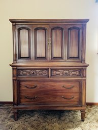 Mid Century Thomasville Neoclasssical French Style Chest Of Drawers/armoire 56'H X 42'W X 20'D #126