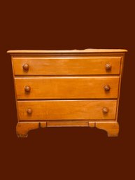 Vintage Solid Wood Chest Of Drawers 33 1/2'H X 40'W X 18'D #167