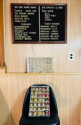 Vintage Restaurant, Diner Menu Board With Alphabet By Uneeda Sign Service NY  #245