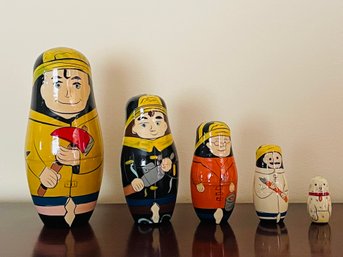 Collectible Matryoshka Wooden Nesting Dolls  #7