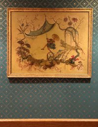 30X36 Antique Circle Of Jean-Baptiste(French, 1728-1808)Chinoiserie Oil Painting Antique Framed (Unsigned) #62