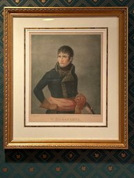 23 X 20 Antique Colored Engraving Of Napoleon Bonaparte By F. Bartolozzi #65