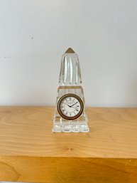 Vintage Waterford Crystal Obelisk Desk Clock  #6