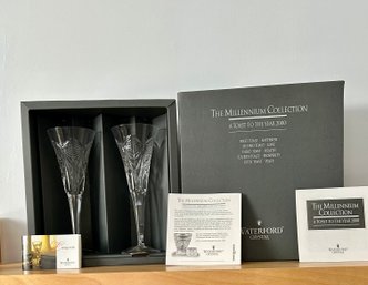 Waterford Crystal Millennium Collection Flutes # 8