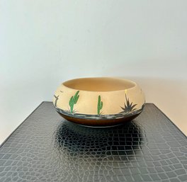 Beautiful Pottery Bowl Marked On The Bottom #11