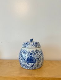 Vintage Blue And White Chinese Rice Jug #13