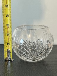 Bill Healy Hand Cut Crystal Bowl Signed #33