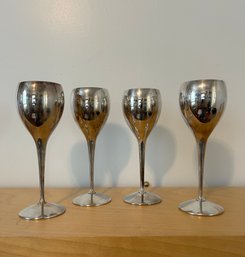 Set Of 4 Silver Plated Kirk Spain Goblets #36