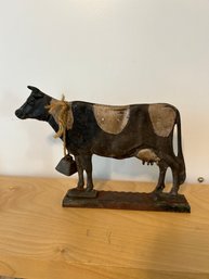 Antique/vintage Cast Iron Cow Doorstop #40