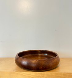 Vintage Large Round Wooden Bowl #79