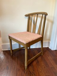 Mid Century Sandalwood Side Chair 32'H X 19'W X 16'D  #136