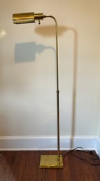 Mid Century Modern Adjustable Brass Pharmacy Floor Lamp #147