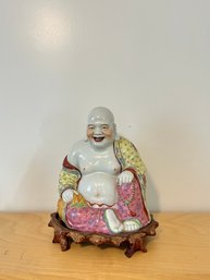 Vintage Chinese Happy Buddha With Children   11' Inch #158