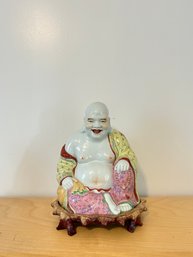 Vintage Chinese Happy Buddha With Children   11' Inch #159