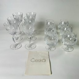 Ceska Crystal Tradition Brandy Snifter Glasses Set Of 6 Abd Wine Glasses Set Of 6 #59