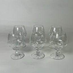 Set Of 6 Crystal Brandy Glasses #79