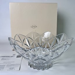 Brand New In Box Lenox Shooting Star Full Lead Crystal Large 12 Inch Centerpiece Bowl #84