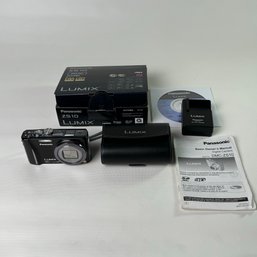 Panasonic Lumix DMC ZS-10 Compact Digital Camera With Acecories  Not Tested #115