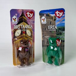 1999 Mcdonalds The Bear Ty Beanie Baby Collection Unopened Boxes 'erin' And 'brittania' #132