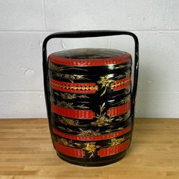 Vintage Chinese 3 Tiered Weddingbetrothal Basket#137