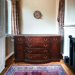 White Furniture Mahogany Long Dresser #228