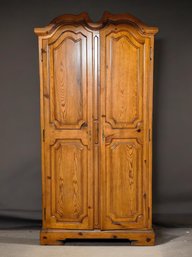 Antique Louis XV Walnut Armoire W/four Drawers And Shelves  #189