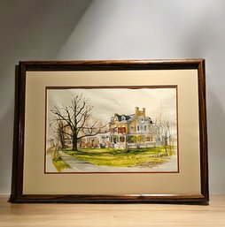 19.5 X 25.5 Original Watercolor Painting By Bill Anderson Signed And Framed #38/1