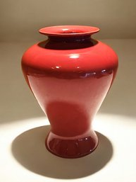 Mid Century Modern 1990 Haeger American Made Red Vase 12' Tall #62