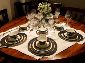 Total 21 Pcs Gorham China Contessa Set 7 Piece Place Setting   #81