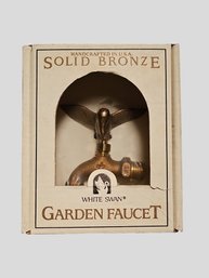 Solid Bronze White Swan Garden Faucet Brand New