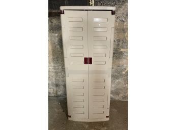 Plastic Freestanding Garage Cabinet With Containers