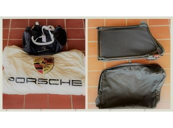 Porsche 997 Turbo Indoor Car Cover With Bag And Porsche 911 (2007) Wind Deflector With Case