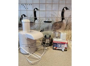 Retro Style Blender Glass Pitcher, Jack LaLanne Juicer And Food Chopper