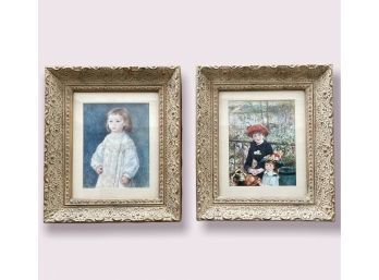 Two Beautiful Framed Renoir Prints 15 X 13.5