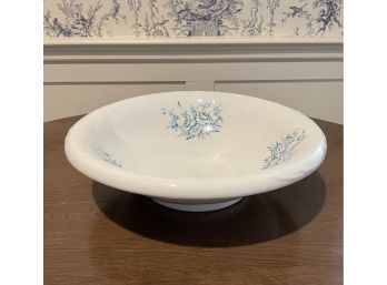 Antique Cornell Bowl W/blue Flower Design