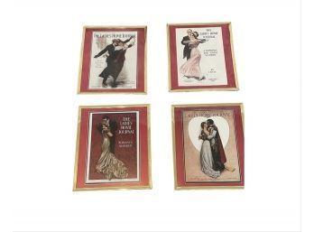 Beautiful  Vintage Prints The Ladies Home Journal Framed Covers Set Of 4