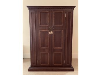 Stunning Italian Walnut Armoire TV Door Cabinet