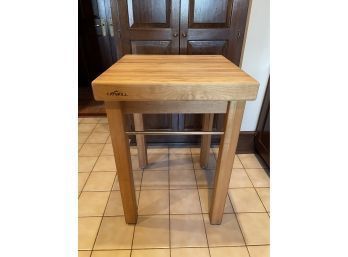 Catskill Craftsmen French Country Natural Wood Kitchen Utility  Butcher-Block Table