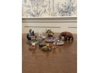 Vintage Collectible Items Japanese Porcelain Figurines And Vintage Figures Wizard And More On Amethyst Cluster