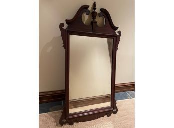 Beautiful Chippendale Style Mahogany Frame Wall Mirror 24' X 43'