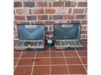 Lot Of 2 Coleman Propane Portable Stoves