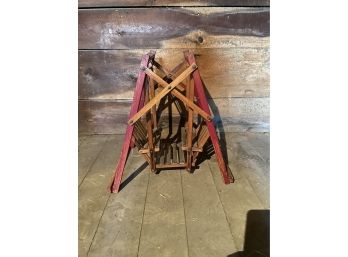 Antique Wood Double Doll Swing