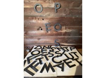 Aluminum Sign Letters Black Painted