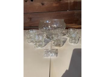 Large Punch Bowl Set (glass)