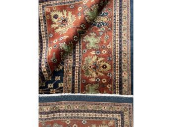 13'7' X 9'1' Blue Fine Serapi Hand - Knotted Wool Rug Excellent Condition   'L'