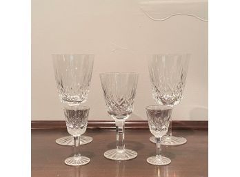 Lot Of 5 Waterford Crystal Glasses/goblets  #12