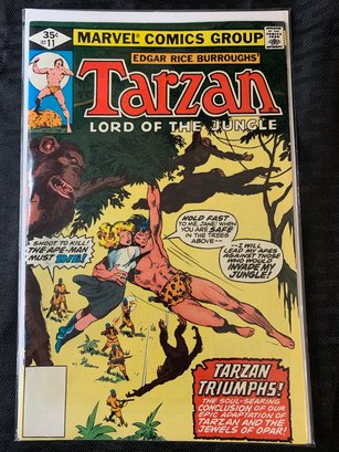 Marvel Comics - April 1978, Issue 11: TARZAN, Lord Of The Jungle, Tarzan Triumphs!