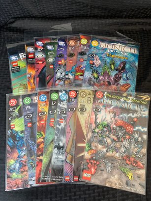 Collection Of 16 (Sixteen) DC Comic Books:  LEGO BIONICLE