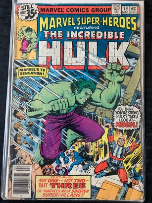 Marvel Comics - March 1979, Issue 79, Marvel Super Heroes Feat. The Incredible HULK, Cover Price 35 Cents